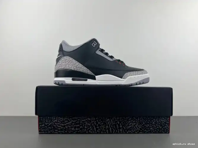 Rep Jordan 3 Cement DN3707-010 Air Black 0605